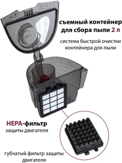 Пылесос Pioneer VC345C, красный 