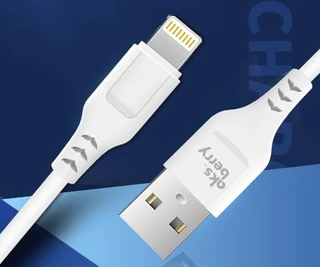 Кабель Aksberry X153 USB2.0 Am - Lightning, 1 м, белый 
