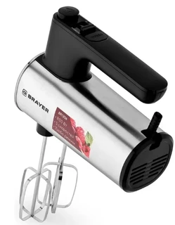 Миксер BRAYER BR1306, серебристый/черный 