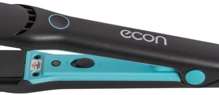 Выпрямитель для волос ECON ECO-BH051S, черный/голубой 