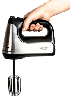 Миксер SUPRA MXS-591, черный/серебристый 