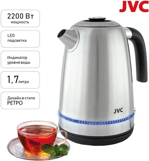 Чайник JVC JK-KE1720, серебристый 