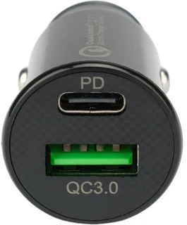 Автомобильное зарядное устройство Cablexpert MP3A-UC-CAR23, черный 