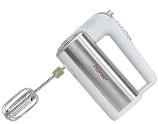 Миксер Pioneer MX345, белый/серебристый 