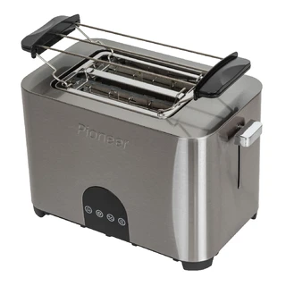 Тостер Pioneer TS185, серебристый 