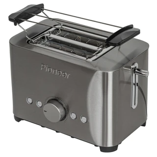 Тостер Pioneer TS150, серебристый 