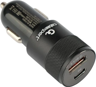 Автомобильное зарядное устройство Cablexpert MP3A-UC-CAR24, черный 