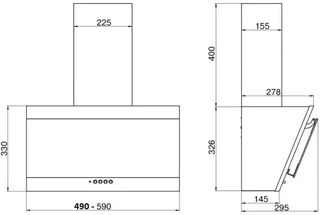 Вытяжка Elikor Титан 50П-430-К3Д, белый 