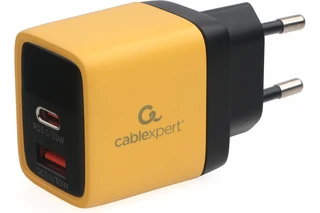 Сетевое зарядное устройство Cablexpert MP3A-PC-53, желтый 