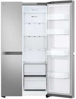 Холодильник LG GC-B257KMHW, серебристый 