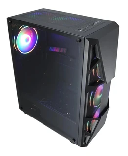 ПК AMD Ryzen 5 5600 6*3.5-4.4GHz/B450/16Gb DDR4/RX580 8Gb DDR5/SSD 512Gb/LED ATX 500W/DOS 