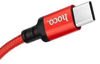 Кабель hoco X14 Times Speed USB-C 2.0 - USB-C, 2 м, 2 A, черный/красный 