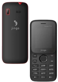 Сотовый телефон Jinga Simple F170, черный/красный 
