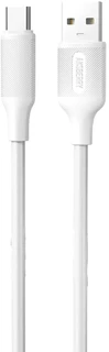 Кабель Aksberry X153 USB-A 2.0 - USB-C, 1 м, 3 A, белый 