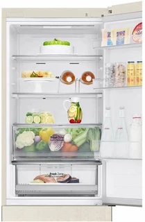 Холодильник LG GC-B459AEMW, бежевый 