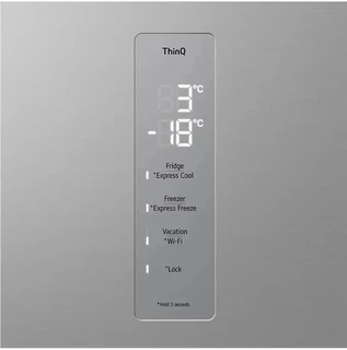 Холодильник LG GC-B459ANMW, серебристый 