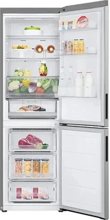 Холодильник LG GC-B459ANMW, серебристый 