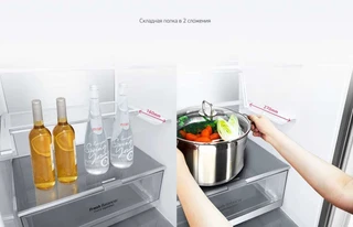 Холодильник LG GC-B509MLWM, темный графит 
