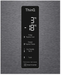 Холодильник LG GC-B509MLWM, темный графит 