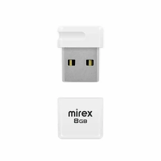 USB-накопитель Mirex Minca White, 8 ГБ, USB 2.0, белый 
