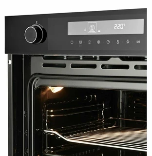 Электрический духовой шкаф Leran EO 6784 BBG, черный 