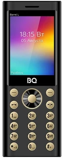 Сотовый телефон BQ 2458 Barrel L, черный/золотистый 