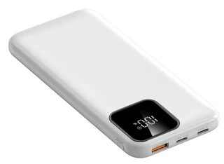 Внешний аккумулятор Aksberry E101 Violet, 10000 мАч, белый 