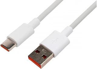 Кабель Cablexpert USB-A 2.0 - USB-C, 1 м, 6 А, белый (CC-USB2-AMCM-66W-1M-W) 