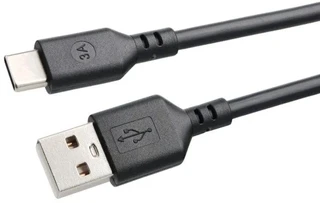 Кабель Cablexpert USB-A 2.0 - USB-C, 1 м, 3 А, черный (CCP-USB2-AMCM-1M-RU-B) 