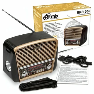 Радиоприемник Ritmix RPR-050, золотистый 