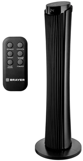 Вентилятор колонный BRAYER BR4983, черный 