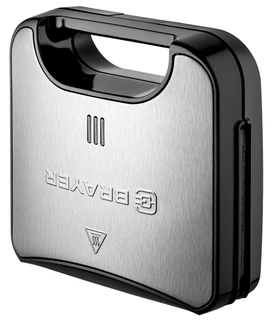 Вафельница BRAYER BR2311, серебристый/черный 