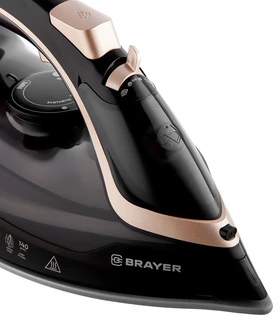 Утюг BRAYER BR4017, черный/бронзовый 