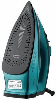 Утюг BRAYER BR4019, черный/бирюзовый 