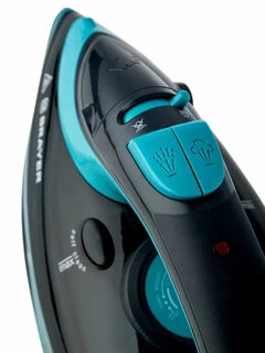 Утюг BRAYER BR4019, черный/бирюзовый 