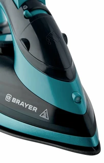 Утюг BRAYER BR4019, черный/бирюзовый 