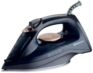 Утюг Sakura SA-3073CBK, черный/золотой 