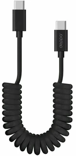 Кабель Deppa USB-C - USB-C, 1.5 м, 3 А, черный 