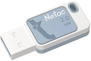 USB-накопитель Netac UA31 64 ГБ, USB 2.0, синий (NT03UA31N-064G-20BL) 