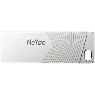 USB-накопитель Netac UM1 128 ГБ, USB 3.2 Gen 1, серебристый (NT03UM1N-128G-32PN) 