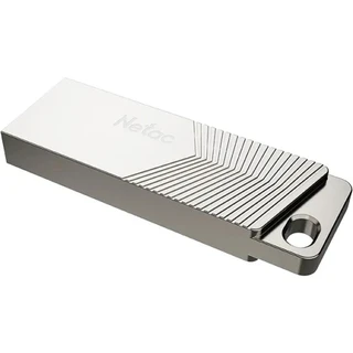 USB-накопитель Netac UM1 128 ГБ, USB 3.2 Gen 1, серебристый (NT03UM1N-128G-32PN) 