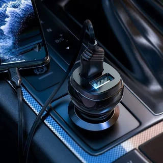 Автомобильное зарядное устройство hoco Z40 Superior, черный 