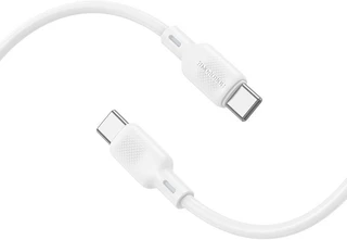 Кабель Borofone BX113 Lenny USB-C - USB-C, 1 м, 3 A, белый 