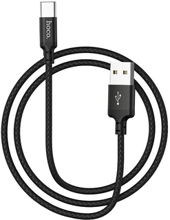 Кабель hoco X14 Times Speed USB-А 2.0 - USB-C 1 м, 3 А, черный 