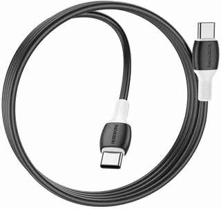 Кабель Borofone BX84 Rice USB-A 2.0 - USB-C, 1 м, 3 А, черный 