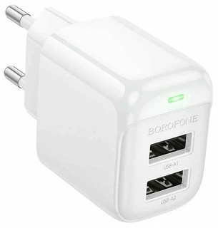 Сетевое зарядное устройство Borofone BAS41A Potential, белый 