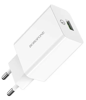Сетевое зарядное устройство Borofone BA21A, белый 