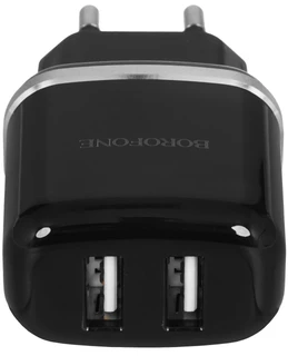 Сетевое зарядное устройство Borofone BA25A Outstanding, черный 