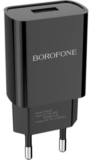 Сетевое зарядное устройство Borofone BA20A, черный 