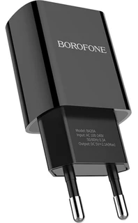 Сетевое зарядное устройство Borofone BA20A, черный 